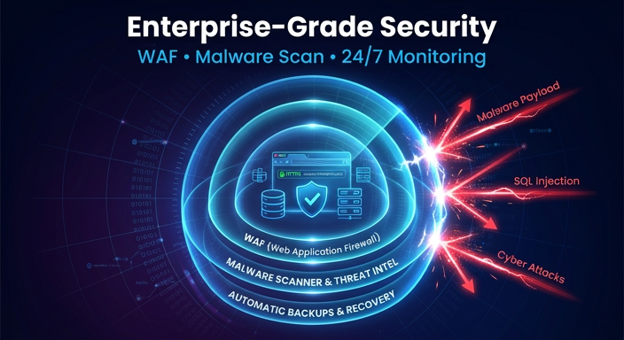 Enterprise-Grade Hosting Security: From Malware Scanning to WAF Defense Architecture